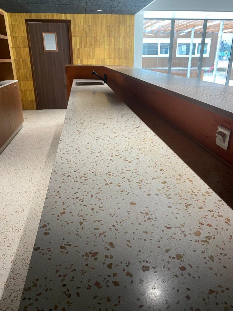 Plan de travail terrazzo